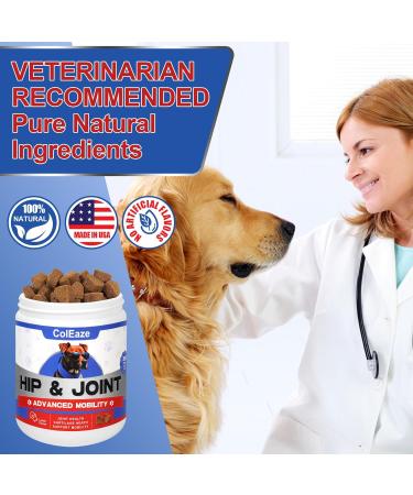 ColEaze Glucosamine for Dogs 200 Count Joint Supplement for Dogs with Glucosamine Chondroitin MSM Turmeric Hip & Joint Health Lamb Flavor - Buy Online on GoSupps.com
