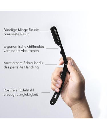 Buy Anthony Brown Razor Set - Precision Blade Head Black & Silver Options Includes Changing Blades & Etui - International Shipping Available - Buy Online on GoSupps.com