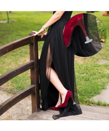 Stallry 10 Pairs High Heel Protectors for Wedding Shoes - Clear Grass Heel Stoppers in 5 Sizes for Women - Buy Online on GoSupps.com