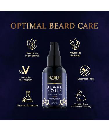 Warm Embrace Beard Oil 2.0 Fl. Oz - Nourishing Scented Beard Growth Oil for Men | Made in USA - Buy Online on GoSupps.com
