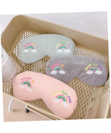 Rainbow Eye Mask Scrunchies Set - 4pcs Hair Ties with Bows and Teeth, Wired Head Wraps for Girls - Buy Online on GoSupps.com