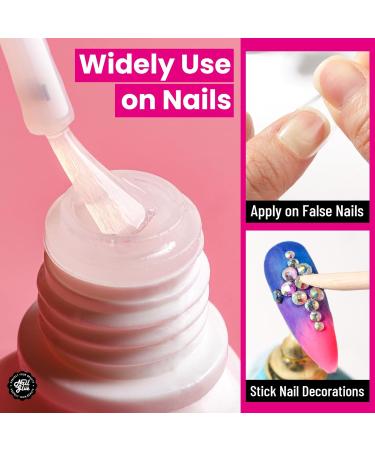 Teenitor 30ml Nail Glue for Acrylic & Press-On Nails - Strong Brush-On Adhesive for Broken Nails & Nail Tips - Buy Online on GoSupps.com