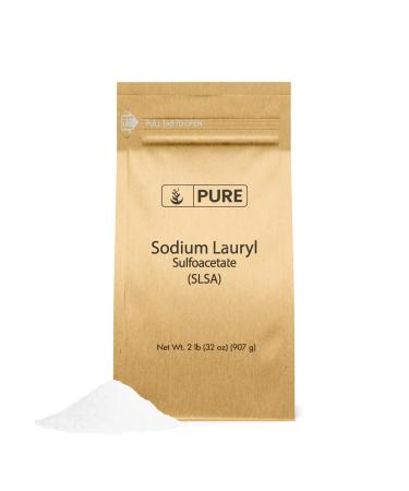 Pure Original Ingredients Sodium Lauryl Sulfoacetate (SLSA) (2 lb) Long Lasting Foam & Bubbles  Gentle on Skin