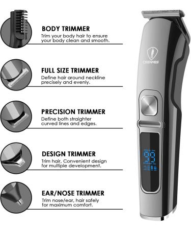 Ceenwes Beard Trimmer & Hair Clippers Kit - Professional Grooming for Men | Cordless, Waterproof, Nose Trimmer | Body Gifts - Buy Online on GoSupps.com
