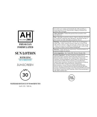 AHWellnessMD Tinted SPF 30 Anti Aging Moisturizer for Women - Zinc Oxide Broad Spectrum Sunscreen, Non-Greasy, 3.4oz - Buy Online on GoSupps.com