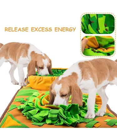 AWOOF Snuffle Mat for Dogs - Interactive Puzzle Toy for Enrichment & Mental Stimulation, Stress Relief - 34.6 x 19.6 - Buy Online on GoSupps.com