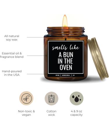YouNique Designs Pregnancy Announcement Candle - 4 Oz All Natural Soy Vegan Aromatherapy | Perfect Reveal Gift for Grandparents Dad Family Uncle Aunt (Lavender & Vanilla - Buy Online on GoSupps.com