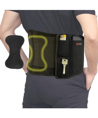 Back Brace Support Belt Waist Protection Belt for Pain Relief Scoliosis Sciatica Herniated Disc Adjustable and Flexible Lower Lumbar Waist Support Belt with Removable Pad (L/XL(31-38 inches))
