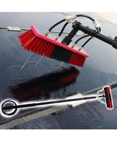 Window Cleaning Rod Water-Bearing Telescopic Rod Window Cleaner with Telescopic Handle for Window Glass Wall photovoltaic Panel Cleaning 20FT/6M