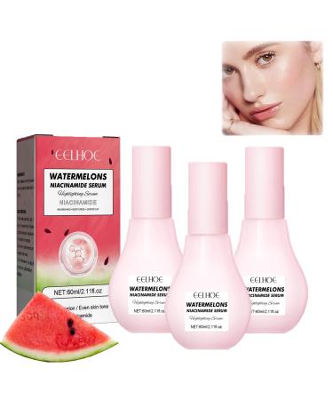 3-part Watermelon Glow Niacinamide Dew Drops Watermelon Glow Niacinamide Moisturize Serum brightening moisturizing light water melon toner 60 ml