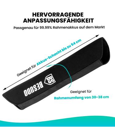 Besudo E-Bike Battery Protective Cover | Universal Fit for 30-38cm Circumference | Cordless Protection & Durable Design | LA038 - Buy Online on GoSupps.com