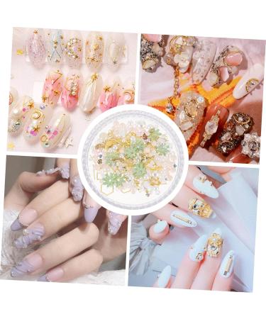 FRCOLOR Nail Decor 2 Boxes Nail Art Accessories Pearl Studs Pearl Jewelry Trendy Decor Pearl Nail Ornaments Nail Studs Charms Nail Jewelry Diy Pearl Flower Japanese Alloy Flower Nail Charm - Buy Online on GoSupps.com