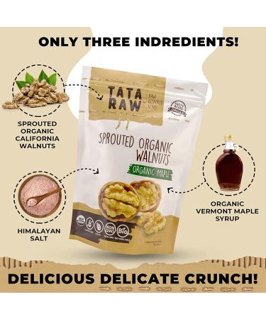 Organic Sprouted Maple Walnuts - 1 lb | TATA RAW - Buy Online on GoSupps.com
