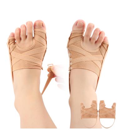 1 Pair Big Toe Straightener Bunion Corrector Socks Adjustable Bunion Fix Corrector Bunion Relief Socks Splint Sleeve Spacer Separator Hammer Toe Corrector for Left and Right Foots (SIZE:L)