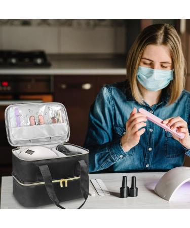 Nail Kit Organizers 480g Nail Polish Organiser Bags Portable Nail Polish Travel Storage Organizers and Makeup Accessories for Nail Cleaning and Styling - Buy Online on GoSupps.com