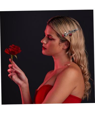 Angoily 1pc Hairpin Hair Clip Hair Side Clips Girl Hair Accessories Flower Headpiece Crystal Hair Barrette Hair Jewelry for Women Hair Barrettes Alloy Bobby Miss The Flowers - Buy Online on GoSupps.com