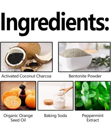 Cleopatra Natural Teeth Whitening Powder - Activated Coconut Charcoal for Deep Cleaning - 2 Bottles of Effective Teeth Whitener - Buy Online on GoSupps.com