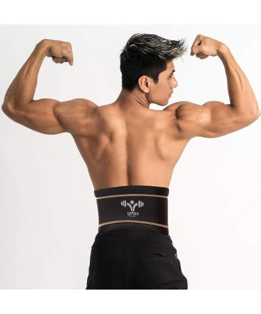 Copper Plus Recovery Back Brace - Lumbar Support Belt for Lower Back Pain Relief - Small/Medium size - Pack of 1 - Buy Online on GoSupps.com