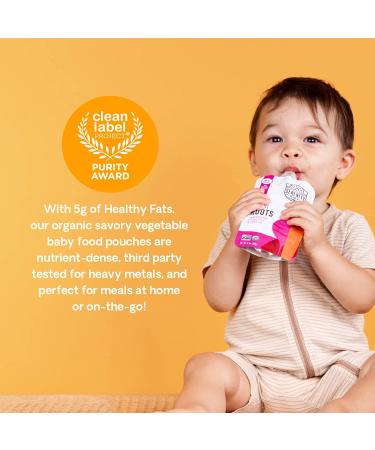 Serenity Kids 6+ Months Organic Baby Food Pouches Veggie Puree | No Added Sugar | Allergen-Free | 3.5oz BPA-Free | Variety Pack 8ct - Buy Online on GoSupps.com