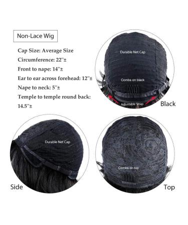 HOTKIS Human Hair Short Pixie Cut Wig for Black Women - Brazilian Virgin Hair (Natural) - Buy Online on GoSupps.com