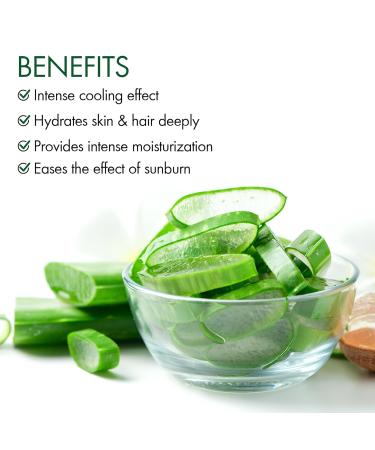 Majestic Pure Aloe Vera Gel for Face and Hair - with vitamin E, Soothes, Moisturizes, & Nourishes Skin & Hair, Soothes Sunburn | 8.5 Fl Oz - Buy Online on GoSupps.com