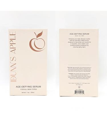 Idunn's Apple Age-Defying Serum 1st Ever AKG Anti-Aging Facial Skincare Vitamin C Hyaluronic Acid Alpha ketoglutarate Antioxidants Boost Collagen Reduce Wrinkles Hydrate Skin Premium 1oz Pump 1 Fl Oz (Pack of 1) - Buy Online on GoSupps.com