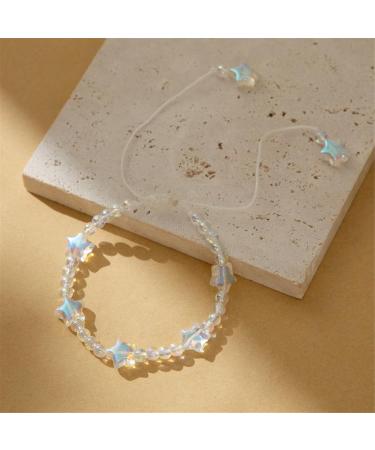 Oralgo Crystal Star Friendship Bracelet - Adjustable Foot Chain - Perfect Valentine's Day Gift for Women & Girls - Buy Online on GoSupps.com