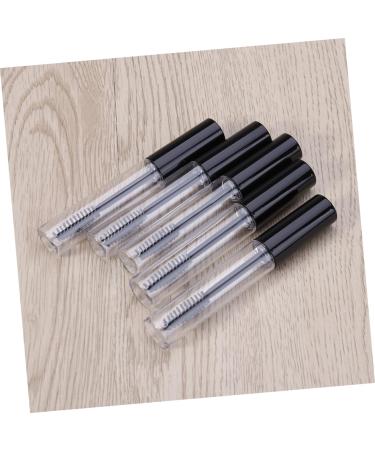 Didiseaon 5pcs Eyelash Cream Bottle Mascara Tubes with Wands Empty Glass Empty Tube Makeup Brushes DIY Round 1 g (Pack of 1) Black - Buy Online on GoSupps.com