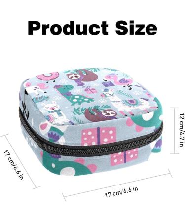 Shop Stylish Menstruation Pad Bags for Women - Holiday Animal Patterns | Zip Bags for Tampons & Napkins - Buy Online on GoSupps.com