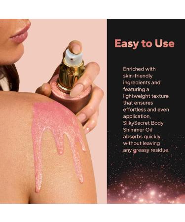 Body Shimmer Oil (4.1 Fl Oz) Body Shimmering Long-Lasting Moisturizing Body Oil for Radiant Glow Glitter Glow Oil Body & Face Makeup Rose Gold - Buy Online on GoSupps.com