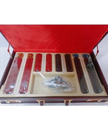 Trial Lens Set Case Optometry Frame Rim Metal Optical Pc 225 Lens Ophthalmology Leather case box Packing - Buy Online on GoSupps.com