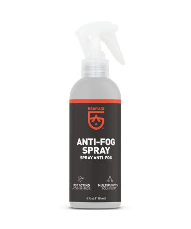 Gear AID Anti-Fog Spray and Cleaner for Goggles, Masks and Glasses 4 Fl Oz