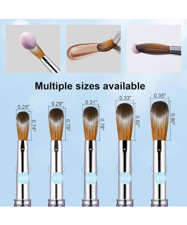 Buy Size 10 Acrylic Nail Brush - 100% Pure Kolinsky 3D Art Nail Brush with Gradient Blue Handle for Nail Extension & Carving - Buy Online on GoSupps.com
