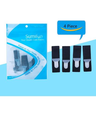 Sumifun Elasticity Toe Splint 4 Packs of Toe Wraps for Broken Toe Curled Toe Hammer Toe Toe Bandage for Big Toe Alignment Fracture Splint for Men or Women - Buy Online on GoSupps.com