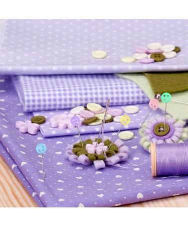 200 PCS Flat Head Sewing Pins for Fabric Quilting - Assorted Colored Heads Straight Pins in Box - DIY Sewing Supplies - Buy Online on GoSupps.com