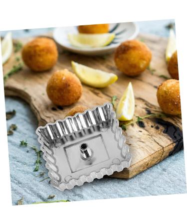 Zerodeko Swedish Non-Stick DIY Radish Handle Timbale Household Chic Gadget Food Aluminum Oil Useful Pastry 7X6.3X2CM Silver - Buy Online on GoSupps.com