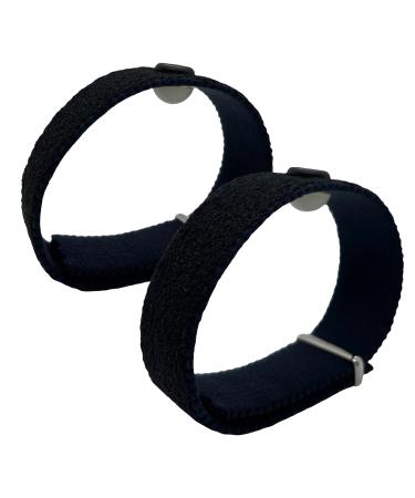 Acupressure Anti-Nausea Wristbands (Pair) Black (Medium/Average Adult) Medium/Average Adult