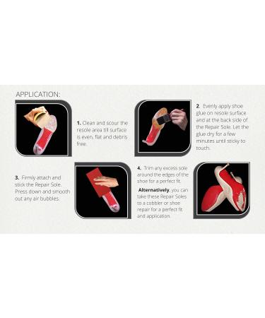 Save Your Sole - Vibram Sole Replacement & Repair Red Shoe Sole Protector for Louboutin Shoes for Women Shoe Protector with Anti Slip Shoe Grips (Red Bottom Protectors Full Size Rubber) - Buy Online on GoSupps.com