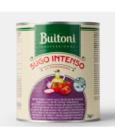 BUITONI Sauce Tomate Intense 3kg - Avec Morceaux - Concentr e aux Oignons - Pr te- -l'Emploi - D j Assaisonn e - Tomates 100% Espagnoles - Sugo Intenso di Pomodoro - Bo te de 3 Kg Sauce tomate concentr e aux oignons 3kg - Buy Online on GoSupps.com