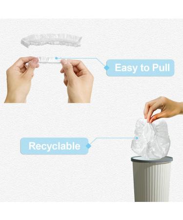 Buy MIS.MOON 135 Disposable Shower Caps - 52cm Transparent Elastic Hair Hoods for Women - Ideal for Home & Travel Use - Buy Online on GoSupps.com