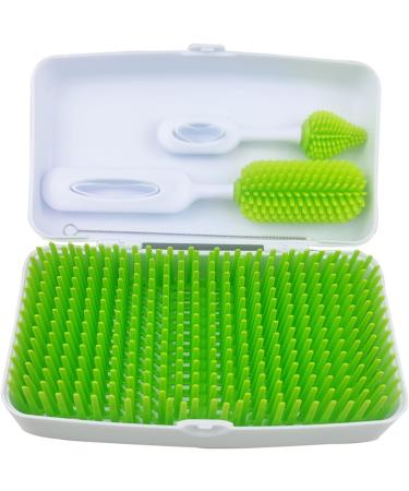 Travel Baby Bottle Drying Rack with Bottle Brushes for Camping Travelling with Baby - Buy Online on GoSupps.com