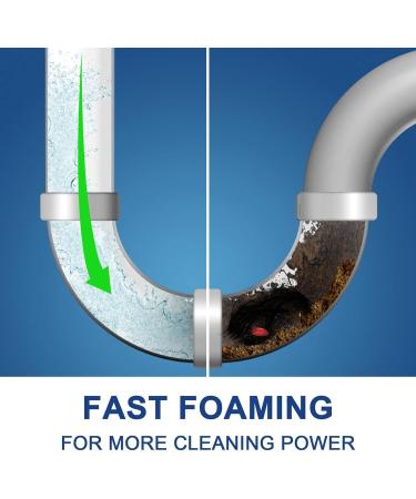 Pipe Drain Powder Deodorant Pipe Cleaner Powder with High-Density Formula Toilet Pipe Powder Liquefied Fat Oil Lint Paper Hair Clogging Cleaning Dredge 100g - Buy Online on GoSupps.com