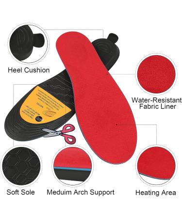 Rechargeable Heated Insoles with Remote Control - Wireless Foot Warmers for Men and Women - Perfect for Hunting, Fishing, Hiking, Camping - Size Large - Buy Online on GoSupps.com