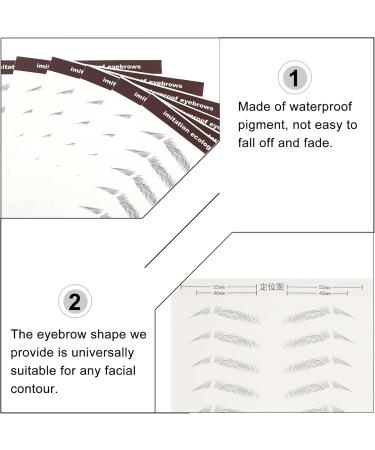 Beavorty 48 pcs eyebrow stickers 3d stickers Makeup Brow eyebrows Eyebrow Tattoos Stickers 4d shaper cosmetic - Buy Online on GoSupps.com