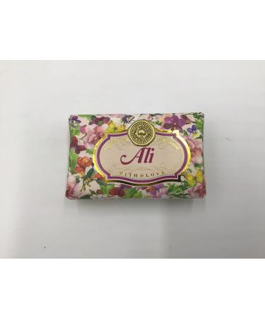 Ali - Gift Soap Bar For Her Birthday Rose Scent Mum Grandmother Cleanser Lather Present Girl