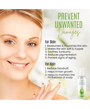 DERMAXGEN Organic Aloe Vera Gel with Witch Hazel, Vitamin C, and E - 12 Fl Oz - Moisturizing, Soothing, Repairing Formula - Buy Online on GoSupps.com