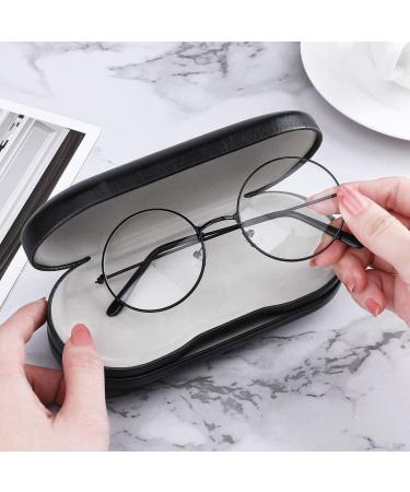 MoKo Double Eyeglass Case with Mirror and Tweezers - 2 in 1 Portable Contact Lens Holder in Black - Buy Online on GoSupps.com