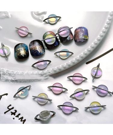 FEIlei Planet Nail Art Rhinestones 3D Nail Charms with Saturns Shape Nails Jewelry - Buy Online on GoSupps.com
