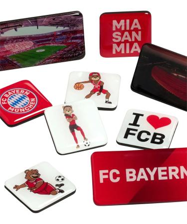 FC Bayern Munich Magnet Set for Kids - 9 Colorful Collectible Magnets | Official Merchandise - Buy Online on GoSupps.com