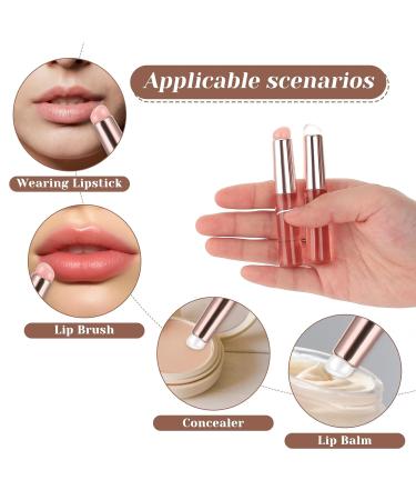 Silicone Lip Brush Set - 2 PCS Reusable Applicators for Lip Balm & Concealer | Perfect for Lipstick Makeup - Buy Online on GoSupps.com